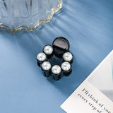 Mini Round Pearl Hair Clips for Women Girls Hair Claw Chic Barrettes Claw Crab Hairpins Styling Fashion Hair