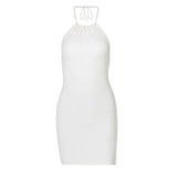 Women Summer Sexy Halter Bodycon Backless Party Club Package Hip Mini Dress Sundress 2021 Female Clothing