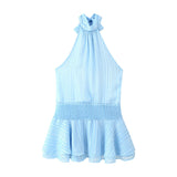 Women's Dress 2025 New Temperament Fashion Hanging Neck Density