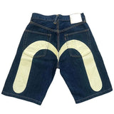 Shorts Men's Hip-Hop Rap Harajuku Style Casual Vintage Denim Shorts Mid-Waist Basketball