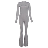 Autumn Fashion Trend Women's New Long-Sleeved Back Repair Straight Legs Casual