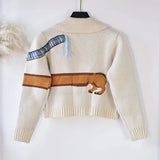 Puppy Pattern Cardigan- Outfit
