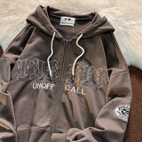 Up Hoodies Woman Goth Sweatshirt Sport Coat Y2k Clothing Gothic Embroidery Letter Long Sleeve Oversized Hoodie Autumn
