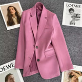 Suit Jacket Woman 2025 Spring And Autumn New Leisure Temperament Fried Street Suit Korean Version Suit Suit Dress