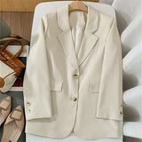 Zingj Jacket Female Spring New Korean Version Classic Two Buckle Temperament Lemon Color Loose Casual Web Celebrity Small