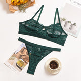 Lace Lingerie Women's Underwear Set Sexy Lace Erotic Lingerie Set Female Underwear Set Lace Bra Panties Underwear