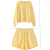 Women Tracksuit Spring Autumn Two Piece Short Sets Casual Long Sleeve Sweatshirt Sportswear Pant Suit Female Outfits
