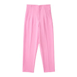 Workplace Women's Display High Waist Waist Suit Trousers 38 Color Reduced Age And Ankle