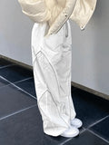Hip Hop Pintuck Detail Baggy Parachute