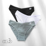 Women's Panties Women's Cotton Briefs Female Underpants V Waist Brief Underwear Plus Size Pantys Lingerie M-4XL