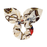 Chiffon Bowknot Silk Hair Scrunchies Women Pearl Ponytail Holder Hair Ties Hair Rope Rubber Bands Headwear Hair