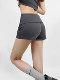 Zingj Trendy Women's Dress Sexy Flanging Tie Short Style Small Wipes + Waist Lift Hip Slimming Shorts Two
