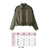 Velvet Loose Spring Girl Casual Blouse Zipper Fashion Bomber Jacket 2025 Bat Sleeve