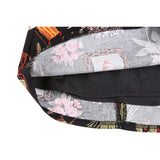 Y2K Summer Mini Skirts Women Harajuku Pencil Beach Streetwear Vintage Black Floral Print Short A Line Skirt Falda