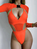 2022 New Sexy Hot Three-Piece Mesh Swimsuit