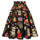 Style School Skirts Women Summer High Waist Korean Pleated Plaid Printed Girls Retro Vintage Ladies 40s 50s Midi