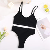 Seamless Bra Set Women Underwear Sexy Crop Top Suit Bralette Female Lingerie Basic Stretchy Ribbed Tank Tops