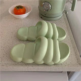 Slippers Summer Sandals Thicken EVA Soft Bath Slip Cute Ins Cloud Shap Design Antislip Sole Flat Slide