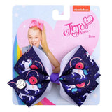 inch JoJo Bows Jojo Siwa Rainbow Printed Knot Ribbon Bow For Girls Handmade Boutique Hair Clip Children Hair