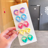New Girls Cute Cartoon Flower Small Scrunchie Kids Ponytail Hair Tie Elastic Hair Bands Fashion Hair Accessories
