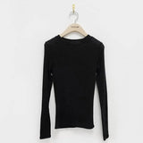 Cotton Summer T Shirt Women Long Sleeves Tee Shirt High Elasticity Breathable Sexy Thin T-shirt see through Female