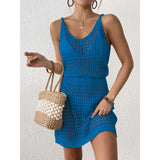 Women's Jersey Knitted Sling Dress To Collect Waist Sling Skirts Beach Dress Beach