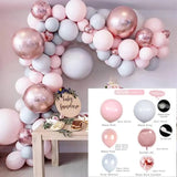 Silver Macaron Birthday Balloon Garland Arch Kit Party Foil Metal Balon Weding Baby Shower Birthday Party Decor Kids Adults