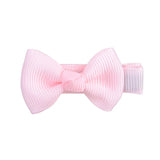 pcs/lot Cute Mini Hair Bows With Clip For Baby Girls Hair Clips Tie Solid Ribbon Barrettes Kids Hairpins Headwear