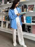 Lace Sheer Trousers-Outfit
