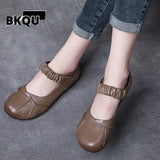 comfortable autumn summer black leather shoes for women flatss oxford moccasins ballet shoes woman