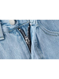 Waist Knee Length Women Jean Shorts Streetwear Hip Hop Denim Shorts Harajuku Baggy Wide Leg Short Pants Female 2022