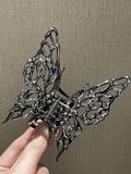 Hollow Out Butterfly Large Hair Claw- Outfit