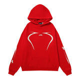 High Street Ins Minority Retro Print Letters Loose Hooded Sweaters For Men And Women In Autumn And