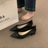 Famous Pointy-Headed Solid Single-Shoe Women In The Autumn Of 2025 New Net Red With 100 Single Shoes With Anti-Slip