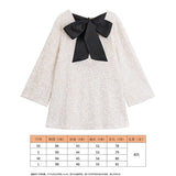 Women's Dress 2025 New Spring Bow Skirt Multi-Colored Bright Sleeve Mini