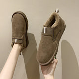 Zingj Low-Top Cotton Shoes Women's Shoes In Winter Frosted Warm Snow Boots Women's Shoes Large