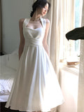 New Elegant Evening Party Midi Dress For Women Fashion Slim A-Line Vestidos Korean Female One-piece Casual