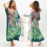 Sexy Cold Shoulder V Neck Bats Sleeve Loose Summer Beach Dress Plus Size Women Beachwear Kaftan Black Dress