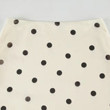 White Polka Dot Midi Skirt-Outfit
