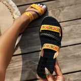 Zingj Slippers Female 2024 Summer Light Wear National Wind Embroidery Fashion Leisure Large Size