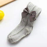 0-10 Yrs Children Spring Autumn Winter Bowknot Tights Cotton Baby Girls Pantyhose Kids Infant Knitted Collant