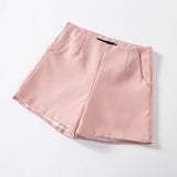 Zingj New Shorts Female Spring And Autumn High Waist Show Thin Casual Black Wide-Leg Suit A-Word Pants Wearing Spring And Autumn Boots