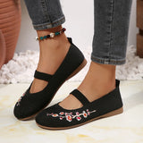 Large-Size Flying Airable Shallow Single Shoes Female National Wind Elderly Net In The Elderly Mother Shoes