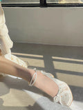 Shallow Single-Shoe Cheongsam Shoes 2025 Mary Treasure Shoes Coarse Heel New Temperament Summer French Antique