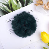 New Winter Plush Scrunchies Women Girls Imitation Mink Elastic Hair Rubber Bands Accessories Tie Hair Ring Holder