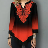 Round Milk Silk Neck Loose Gradient Women's