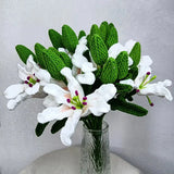 Zingj Woven Head Lily Rose Sunflower Sunflower Wool Knitting Flower Imitation Bouquet