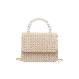 Straw Pearl Cross Body BagOutfit