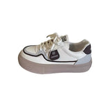 Zingj 2023 New Flat Cream Small White Shoes Women's Color Lace Fashion Casual Sports Shoes Board Shoes