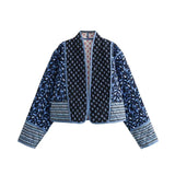 2024 Autumn / Winter 202 New Women's Street Fashion Double-Sided Printed Cotton Jacket W063 2765-Outfit